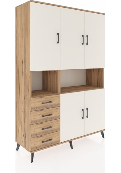 Hyperion Dolap 7 Raflı 4 Çekmeceli 5 Kapaklı 132x44x195 Çam-aytaşı/çam Aytası/atlas Çam Hyperion Dolap 7 Raflı 4 Çekmeceli 5 Kapaklı 132x44x195 Çam-aytaşı/çam Aytası/atlas Çam