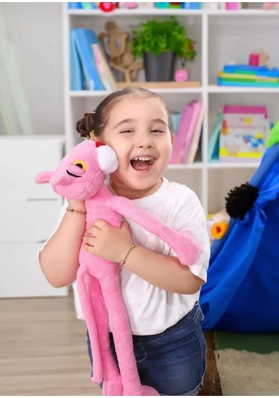 Pembe Panter Peluş Oyuncak Figür Pink Panther 55 Cm Yumuşak Dokulu Sevimli Oyun Ve Uyku Arkadaşı Hediyelik