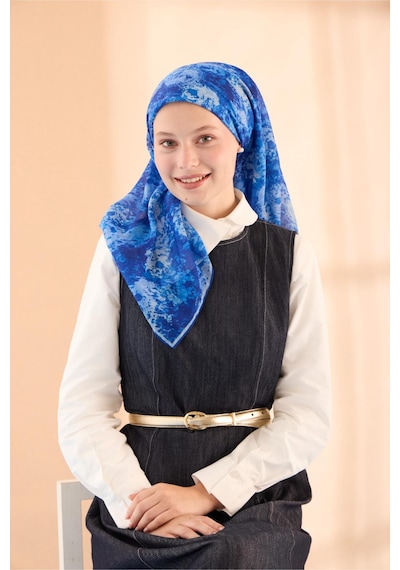 Silk Home Soft Eşarp 73095-13 Saks, Bebe Mavi, Mavi