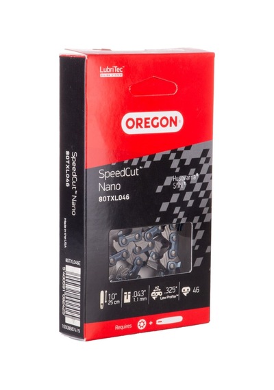 Oregon 80txl046e Kesik Zincir 23 Diş 3/25 Köşeli Kutu Nano
