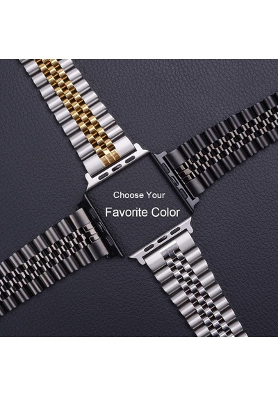 Apple Watch Seri 2 3 4 5 6 7 8 10 Se Ultra Uyumlu 42 44 45 46 49mm Uyumlu Paslanmaz Çelik Rolex Kordon