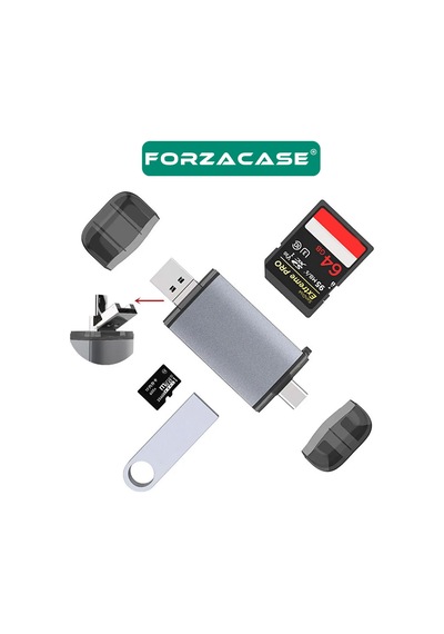 Usb 3.0 Type C Micro Usb Kart Okuyucu 3in1 Usb Otg Sd/tf - Fc447