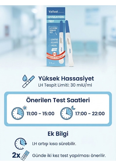 Ovulasyon Doğurganlık Yumurtlama Testi 2 Kutu 10 Adet Kalem Test