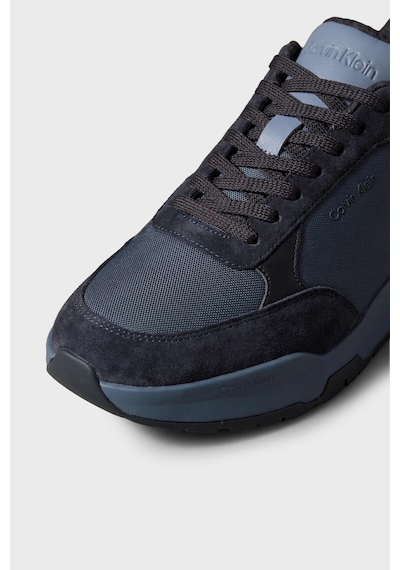 Calvin Klein Süet Detaylı Logolu Sneaker Ayakkabı Hm0hm023080g5 Erkek Ayakkabı Hm0hm02308 0g5 Lacivert-mavi