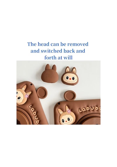 Apple Uyumlu iPad, Air 1 9.7" Kılıf Cute Dolls Standlı Eğlenceli 3d Karekterli Çocuk Kılıfı A1474 A1475 A1476 Kılıf