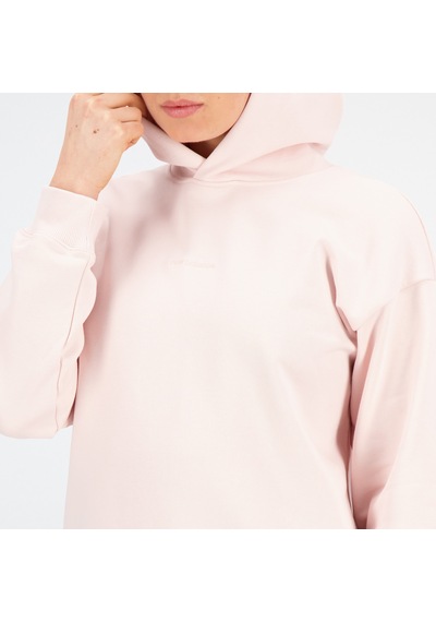 New Balance Athletics Linear Kadın Pembe Hoodie Düz Wt33555-ouk Pembe