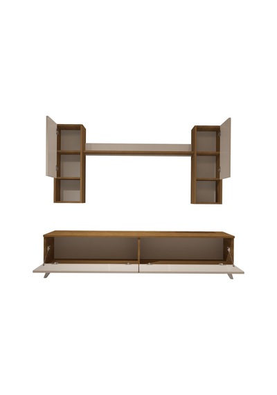 Decoraktiv Eko 5da Mdf Std Retro Tv Ünitesi Tv Sehpası Pera - Beyaz