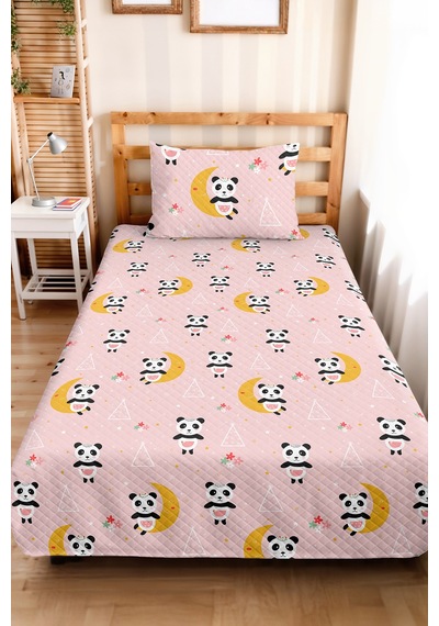 Evimde Bambaşka Panda Pembe Pastel Kız Çocuk Pike Takımı-ay Yıldızlı Siyah Sarı Bebek Odası Yatak Örtüsü-160x220 CM Evimde Bambaşka Panda Pembe Pastel Kız Çocuk Pike Takımı-ay Yıldızlı Siyah Sarı Bebek Odası Yatak Örtüsü-160x220 CM