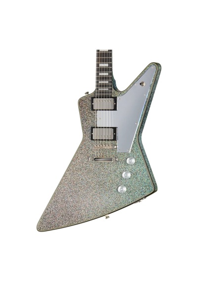 Epiphone Lzzy Hale Explorer Custom Elektro Gitar Black Diamond Holographic Sparkle 104080440138