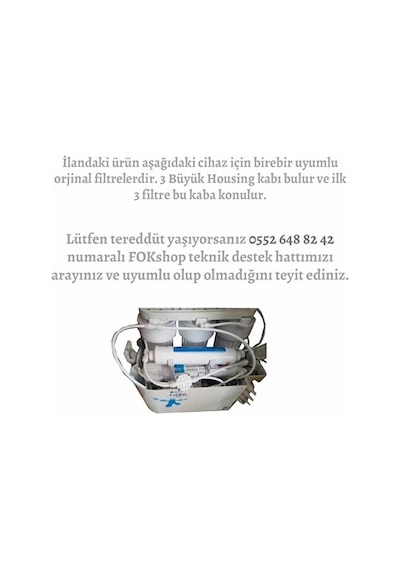 Foksihlas Aura Cebilon Housing Birebir Uyumlu Su Arıtma Cihazı 4'lü Set