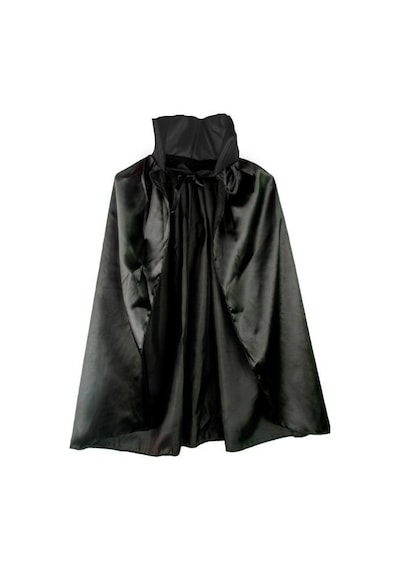 Siyah Renk Yakalı Halloween Pelerini 90 Cm