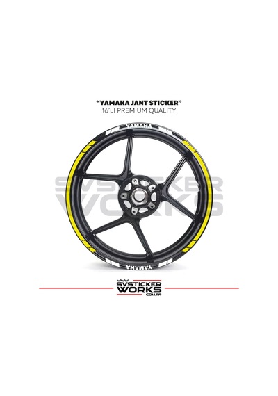 Yamaha Jant Sticker Seti Yüksek Kalite 16lı Jant Set Yamaha Uyumlu 59573254