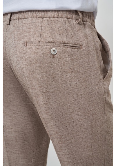 Morven Erkek Vizon Trend Tam Lastikli Slim Fit Pantolon 25ys003007405 Vizon