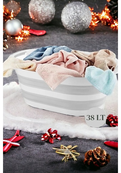 Vera Bath Katlanır Çamaşır Sepeti 38 Lt Çamaşır Selesi Fma07860 Beyaz