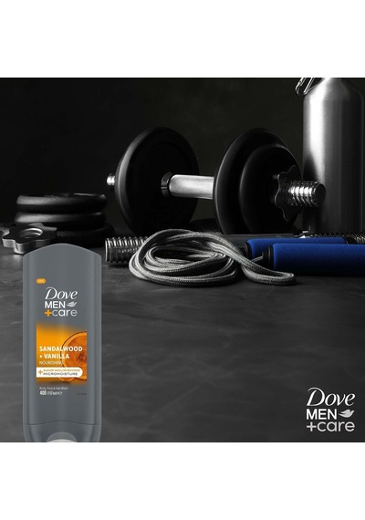 Dove Men Care Sandalwood Vanilla Duş Jeli 400 Mililitre 285 ML