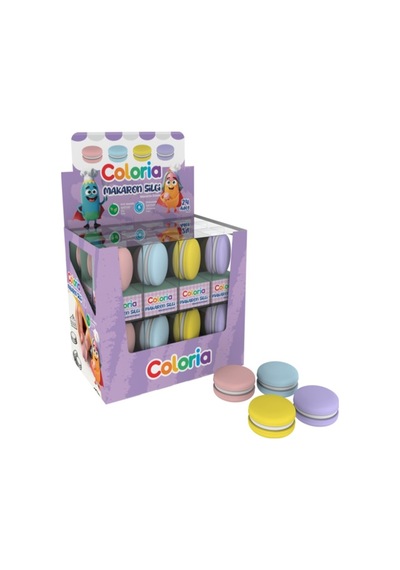 Coloria Macaron 3d Silgi Karışık - 2 Adet