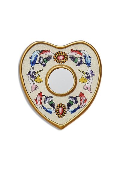 Pasabahce Mini Kalp Ayna 10x10 Cm - 1 Adet Cok Renkli