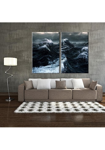 Fırtına Kanvas Tablo 100x90cm