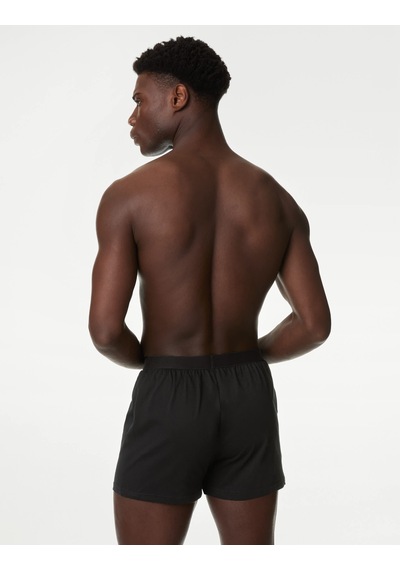 Marks & Spencer Saf Pamuklu 5'li Nefes Alabilir:trade Mark: Boxer Seti Siyah