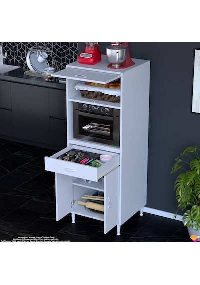 Eliusta Serale 56 Cm Derinlikte 3 Kapaklı Dolap Mutfak Fırın Dolabı 60x162,4x56 Cm Modüler Beyaz Dolap Beyaz Eliusta Serale 56 Cm Derinlikte 3 Kapaklı Dolap Mutfak Fırın Dolabı 60x162,4x56 Cm Modüler Beyaz Dolap Beyaz