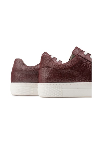 Deery Hakiki Nubuk Bordo Sneaker Kadın Ayakkabı - Z1681Zbrdc01 Bordo