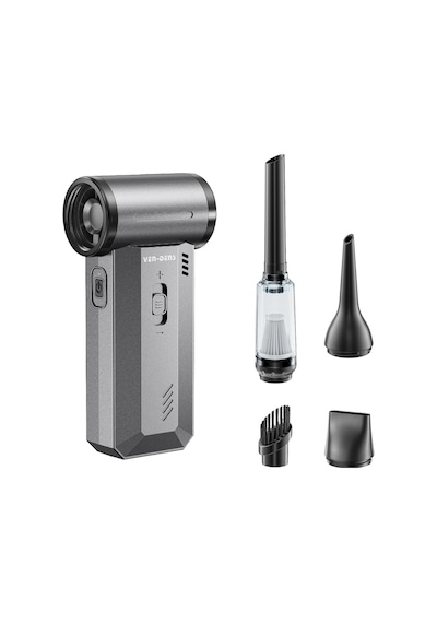 Ven-dens Vd-fan004 8000 Mah Taşınabilir Güçlü Fan, 100000 Rpm Motor Hızı, 29,6 W Güç, Şarjlı Kullanım, Koyu Gri