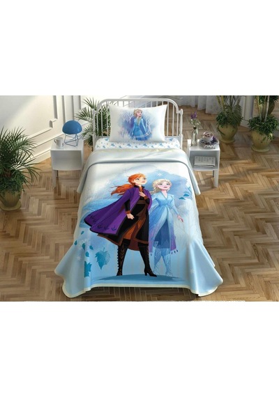 Taç Pike Takımı D. Frozen 2 Sisters Queen 120X200 Tek Ki N11.3329