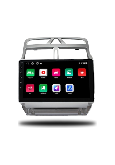 Oskodi Peugeot 307 Android Carplay Multimedya 2001-2008 4gb Ram + 64gb Hafıza
