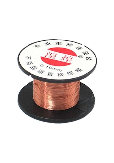 Emaye Kaplı Bakır Yol Çekme Teli 0.10Mm 10 Metre