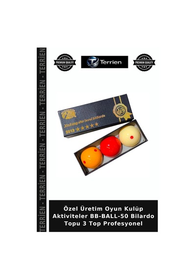 Özel Üretim Oyun Kulüp Aktiviteler Bb-ball-50 Bilardo Topu 3 Top Profesyonel
