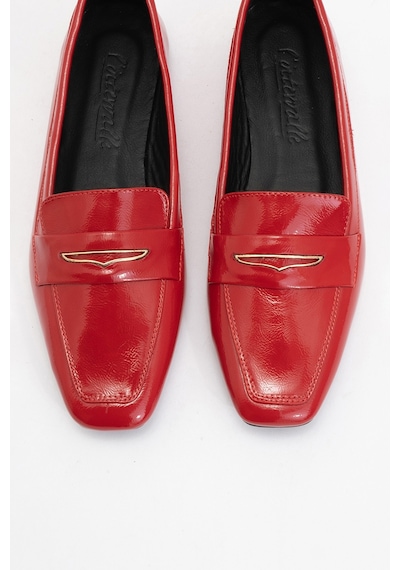 Luvishoes Luvi Shoes Irıdessa Kırmızı Rugan Hakiki Deri Tokalı Küt Burun Kadın Loafer Ayakkabı Kırmızı Luvishoes Luvi Shoes Irıdessa Kırmızı Rugan Hakiki Deri Tokalı Küt Burun Kadın Loafer Ayakkabı Kırmızı