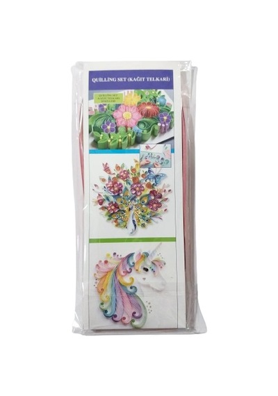 Kağıt Telkari , Quiling , Kağıt Katlama, Kıvırma Sanatı, Quilling Kağıt Kalın Kıvırma Seti 1cmx50cm