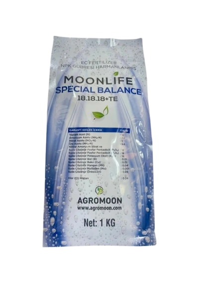 Agromoon Moonlife 18-18-18 + Te Kompoze Granül Gübre 1 Kg
