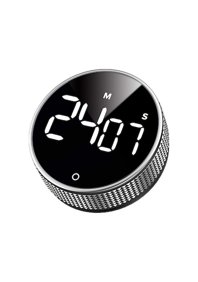 Siyah Büyük Led Göstergeli Dijital Mutfak Manyetik Zamanlayıcı Timer Thr394