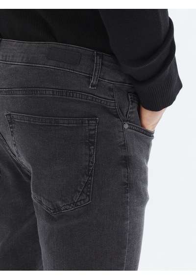 Kip Koyu Gri Super Slm Fit Denim Pamuk Karışımlı Pantolon Pant-1123