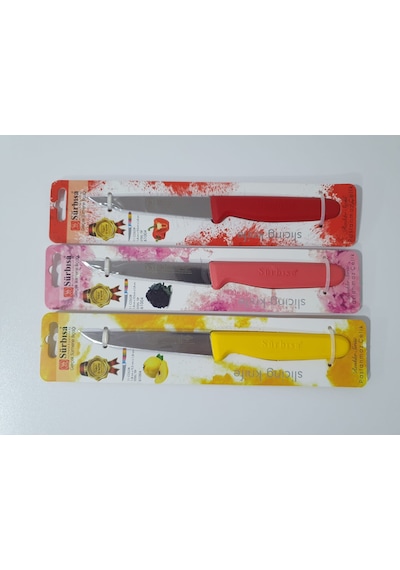 Sürbisa Sürmene 61004 Mutfak Bıçağı (9,50 Cm) Çok Renkli