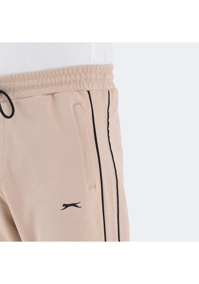 Slazenger VALARY Erkek Cepli Dar Paça Bej Eşofman Altı