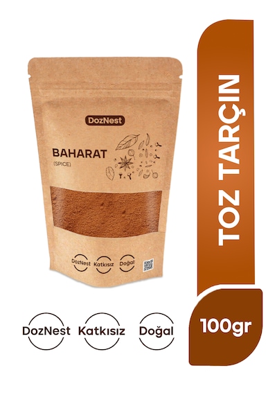 Doznest Toz Tarçın 100 Gr Premium Kalite Doğal, Katkısız, Taze Öğütülmüş Ve Yoğun Aromalı