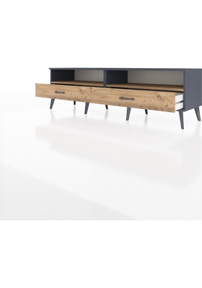 Hyperion Tv Ünitesi 2 Raflı 2 Çekmeceli 176x44x51 Antrasit-çam/çam Atlas Çam/atlas Çam Hyperion Tv Ünitesi 2 Raflı 2 Çekmeceli 176x44x51 Antrasit-çam/çam Atlas Çam/atlas Çam