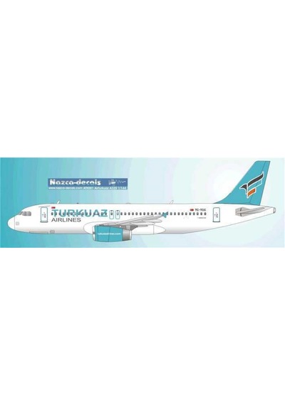Nazca Decals Atk001 1/144 Ölçek, Air Turkuaz A320 Classic