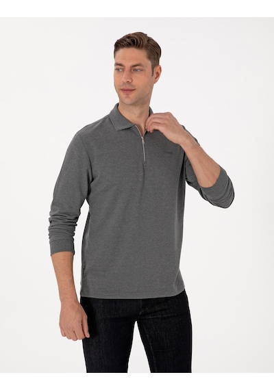 Pierre Cardin Erkek Antrasit Melanj Sweatshirt 50314046-vr081 Antrasit Melanj