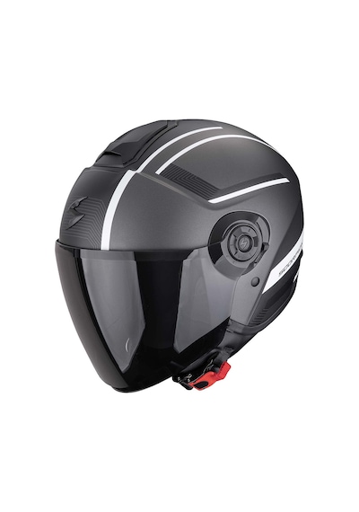 Scorpion Exo City 2 Cosmos Açık Motosiklet Kaskı Gümüş Beyaz Gümüş / Beyaz