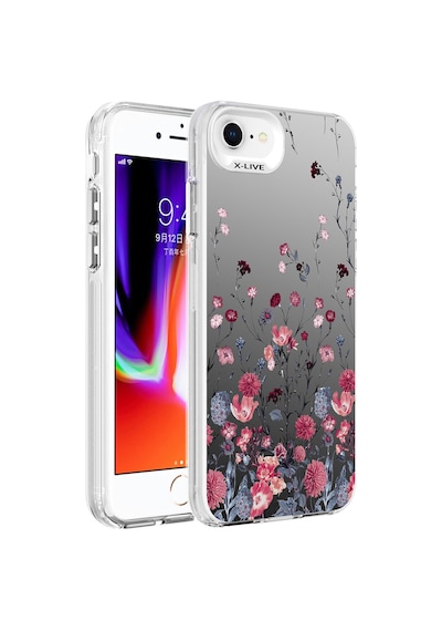 Zore İphone 7 Kılıf Desenli Ogaa Silver Sert Kapak - Balon