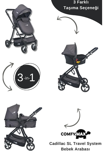 Comfymax Cadillac Sl Travel Sistem Bebek Arabası