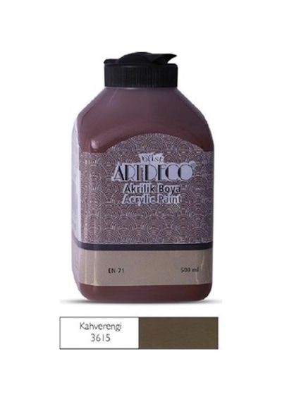Artdeco Akrilik Boya 500ml Kahverengi - 2 Adet 024 Kahverengi