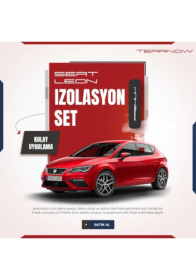 Seat Leon Mk3-mk3.5 2012-2019 Torpido-kapı İçi Izolasyon Seti