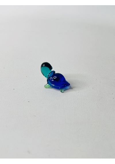 El Yapımı Mini Murano Cam Kaplumbağa Biblo A149-02
