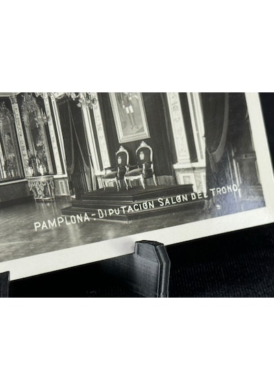İspanya Vintage Kartpostal Pamplona Diputación Salon Del Trono / Taht Salonu