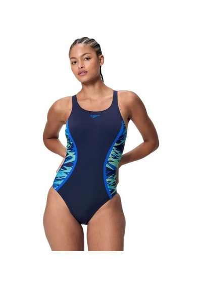 Speedo Hyperboom Splice Muscleback Kadın Yüzücü Mayosu 8-a000247003 Çok Renkli