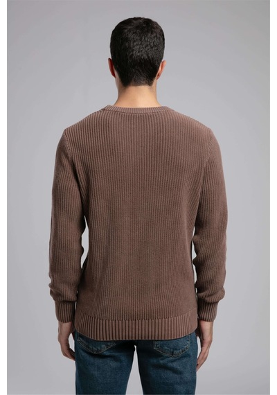Lee Cooper Wilson Erkek O Yaka Kazak-21853 Kahverengi